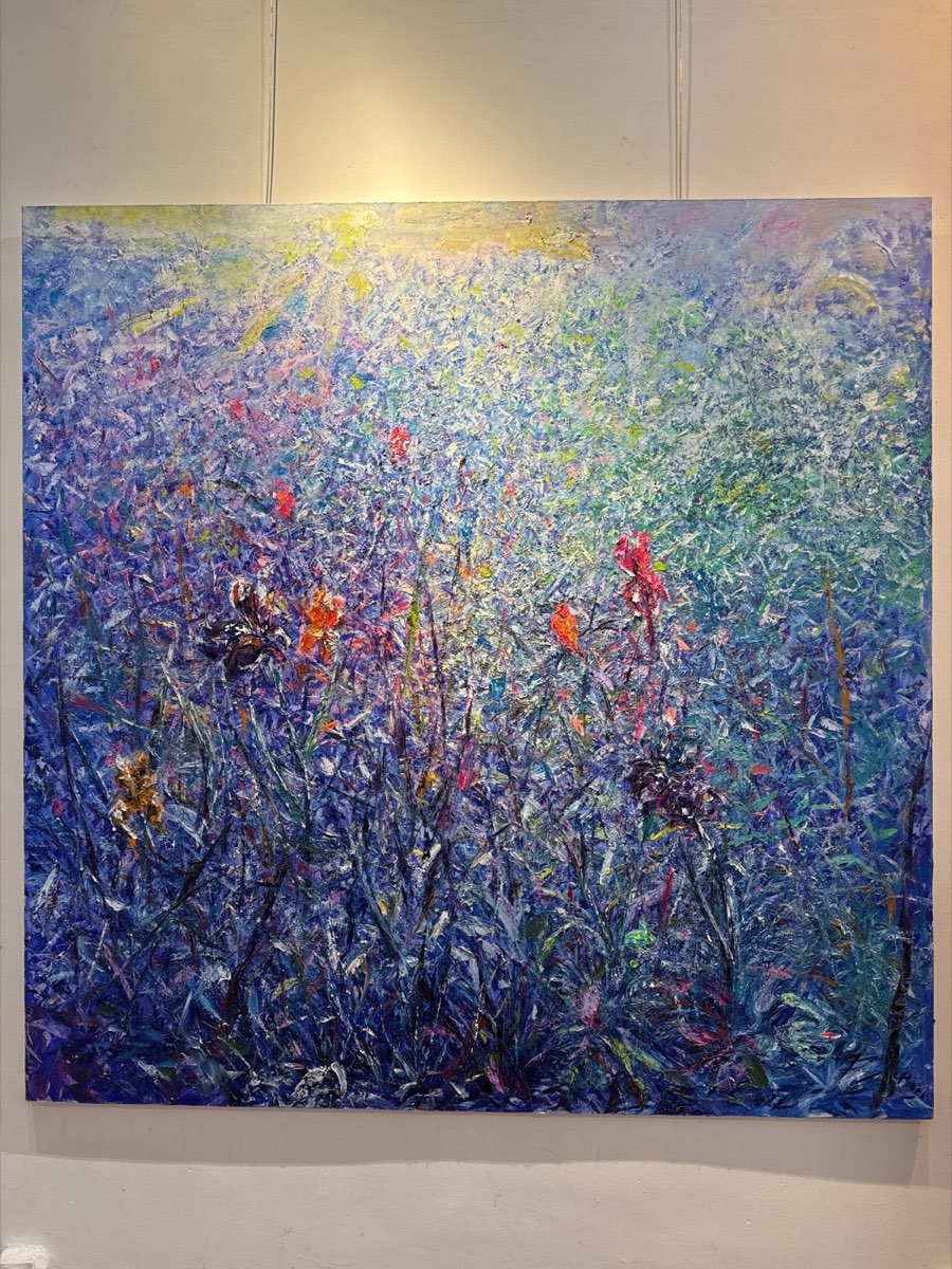 Clairière aux Iris, œuvre de Mory à la lumière du jour