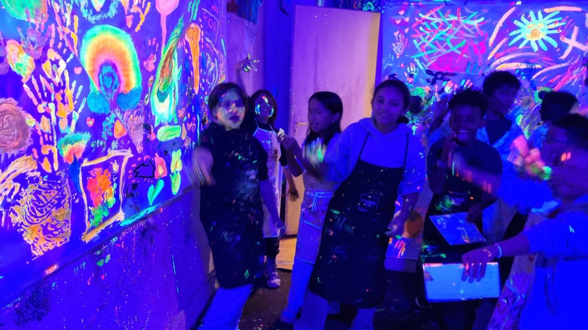 Anniversaire enfant fluo à l'Atelier Mory, Lyon — photo 4