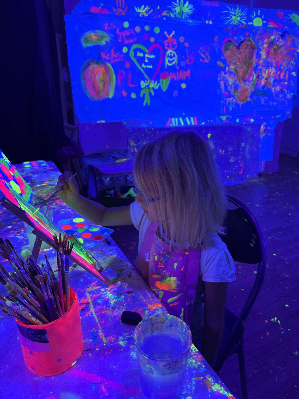 Anniversaire enfant fluo à l'Atelier Mory, Lyon — photo 3