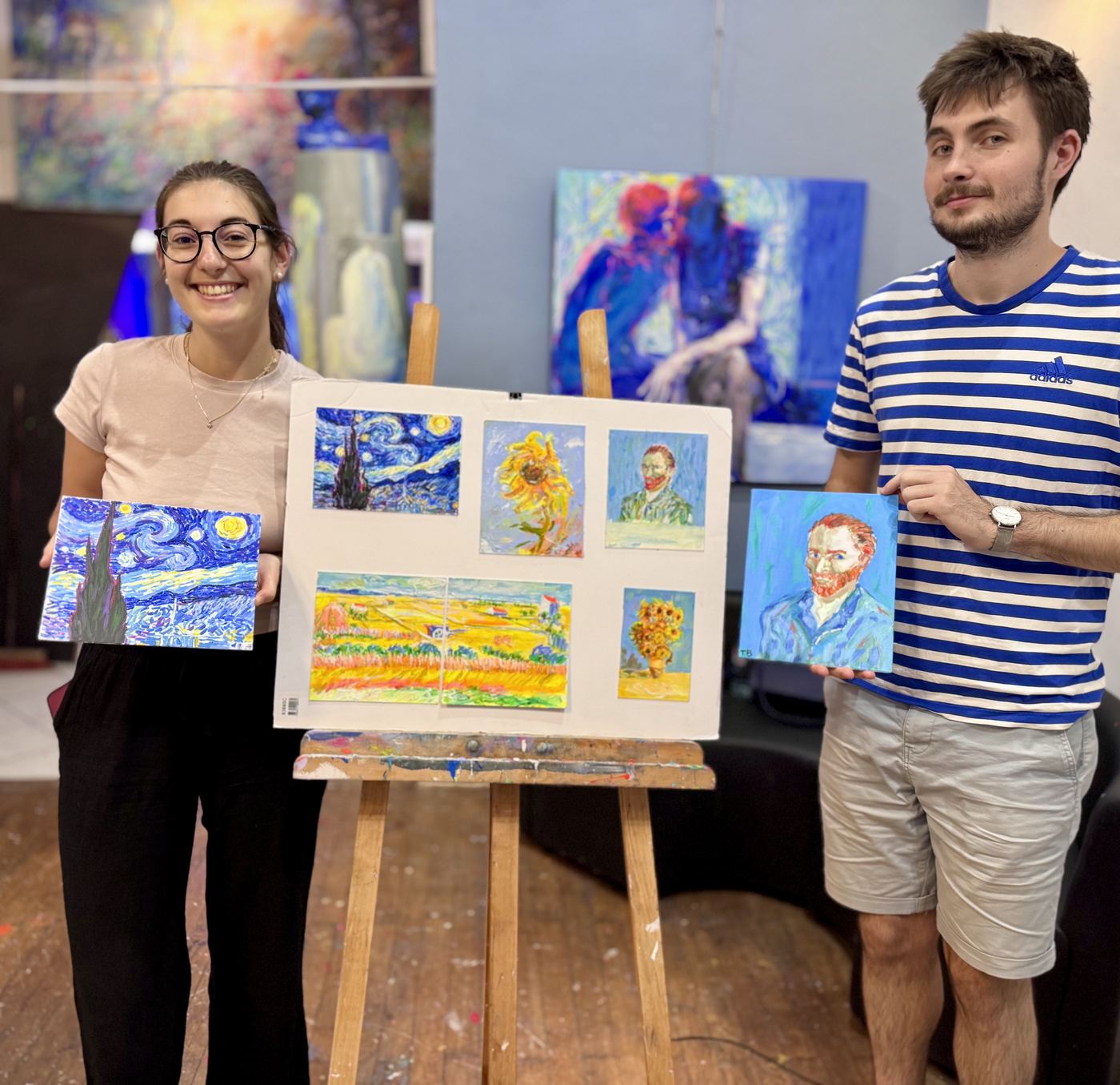 Activité entre amis à Lyon : apéro peinture Van Gogh