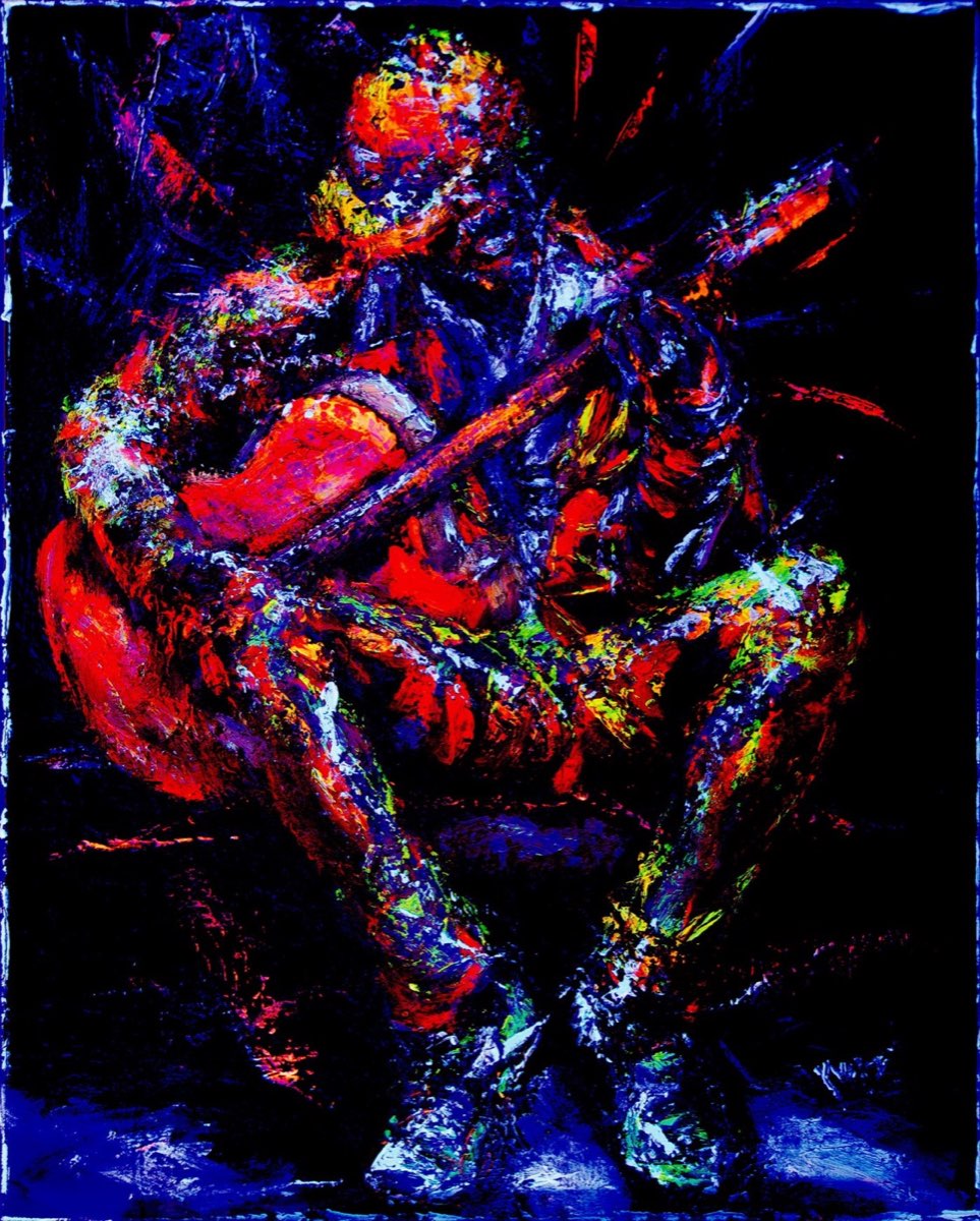 Musicien, sculpture de Mory